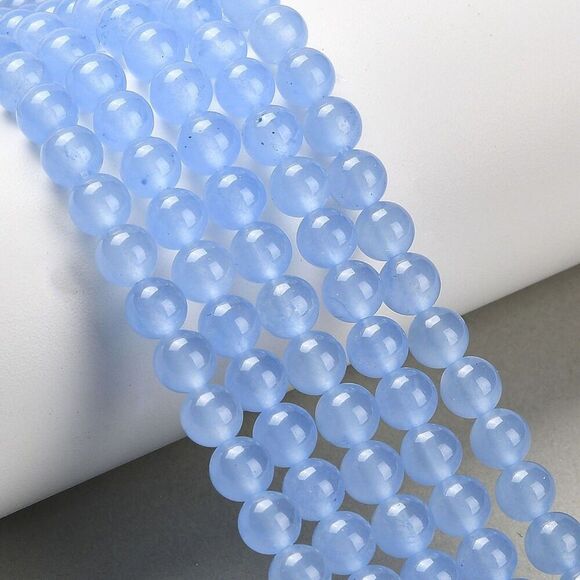 6MM Sky Blue Quartz Beads-ONE Gemstone Bead Strand-Jewelry Making Crafts NWT - Picture 3 of 3